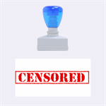 Censored rubber stamp 1.34 x0.71  Stamp