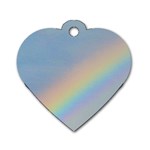 Rainbow Dog Tag Heart (One Sided)  Front