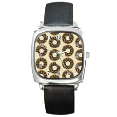 Donuts Square Leather Watch by Kathrinlegg