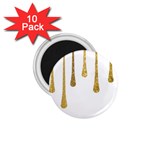 Gold Glitter Paint 1.75  Button Magnet (10 pack) Front