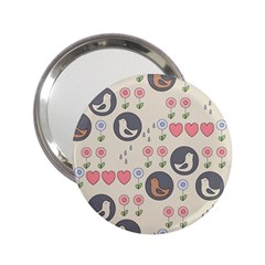 Love Birds Handbag Mirror (2 25 ) by Kathrinlegg