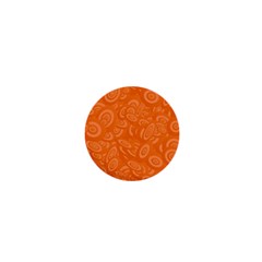 Orange Abstract 45s 1  Mini Button Magnet