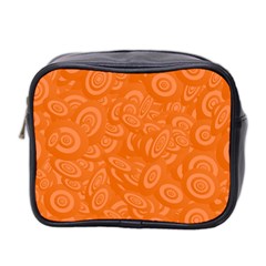 Orange Abstract 45s Mini Travel Toiletry Bag (two Sides) by StuffOrSomething