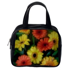 Orange Yellow Daisy Flowers Gerbera Classic Handbag (one Side) by yoursparklingshop