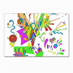 Splatter Life Postcard 4 x 6  (10 Pack) by sjart