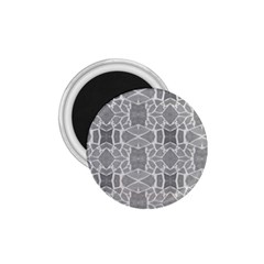 Grey White Tiles Geometry Stone Mosaic Pattern 1 75  Button Magnet by yoursparklingshop