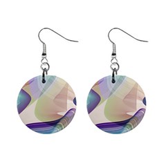 Abstract Mini Button Earrings