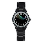 Musical Wave Sport Metal Watch (Black) Front