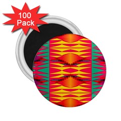 Colorful Tribal Texture 2 25  Magnet (100 Pack) 