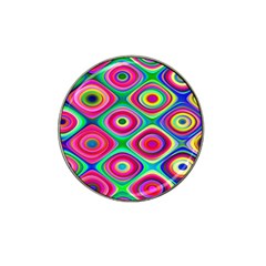 Psychedelic Checker Board Golf Ball Marker 10 Pack (for Hat Clip)