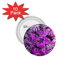 Butterfly Graffiti 1 75  Button (10 Pack)