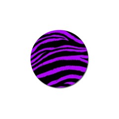 Purple Zebra Golf Ball Marker by ArtistRoseanneJones