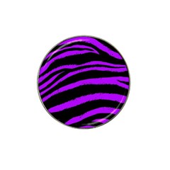 Purple Zebra Golf Ball Marker (for Hat Clip) by ArtistRoseanneJones