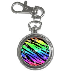 Rainbow Tiger Key Chain Watch by ArtistRoseanneJones