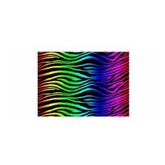 Rainbow Zebra Satin Wrap