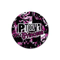 Punk Princess Drink Coaster (round)