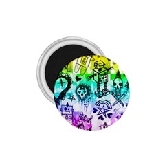 Rainbow Scene Kid Sketches 1 75  Button Magnet