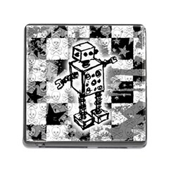 Sketched Robot Memory Card Reader With Storage (square)