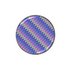 Diagonal Chevron Pattern Hat Clip Ball Marker