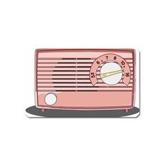 Pink Retro Radio Magnet (name Card)