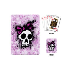 Sketched Skull Princess Playing Cards (mini) by ArtistRoseanneJones