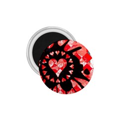 Love Heart Splatter 1 75  Button Magnet by ArtistRoseanneJones