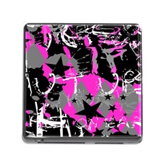 Pink Scene Kid Memory Card Reader With Storage (square)