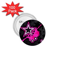 Pink Star Graphic 1 75  Button (100 Pack) by ArtistRoseanneJones