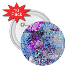 Graffiti Splatter 2 25  Button (10 Pack) by ArtistRoseanneJones