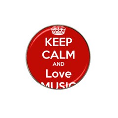 Keep Calm And Love Music 5739 Golf Ball Marker 10 Pack (for Hat Clip)