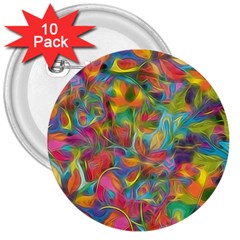 Colorful Autumn 3  Button (10 Pack) by KirstenStar