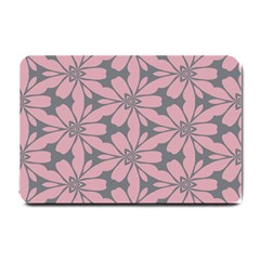 Pink Flowers Pattern Small Doormat by LalyLauraFLM