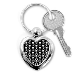 Skull And Crossbones Pattern Key Chain (heart)