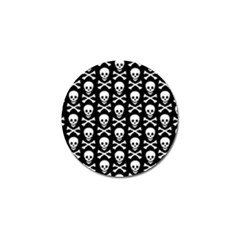 Skull And Crossbones Pattern Golf Ball Marker by ArtistRoseanneJones