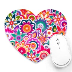 Eden s Garden Mouse Pad (heart) by KirstenStar