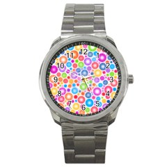 Candy Color s Circles Sport Metal Watch by KirstenStar