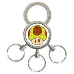 Really Mega Mushroom 3-ring Key Chain by kramcox