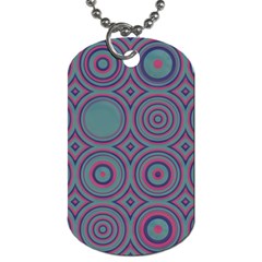 Concentric Circles Pattern Dog Tag (one Side)