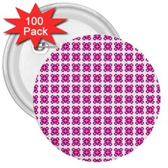 Cute Pretty Elegant Pattern 3  Buttons (100 Pack) 