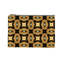 Faux Animal Print Pattern Cosmetic Bag (large)  by GardenOfOphir