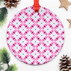 Cute Pretty Elegant Pattern Ornament (round)  by GardenOfOphir