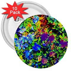 The Neon Garden 3  Buttons (10 Pack) 