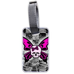 Skull Butterfly Luggage Tags (two Sides) by ArtistRoseanneJones