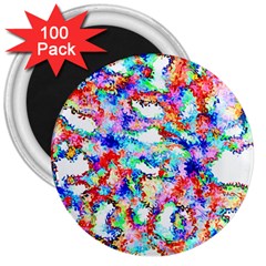 Soul Colour Light 3  Magnets (100 Pack) by InsanityExpressed