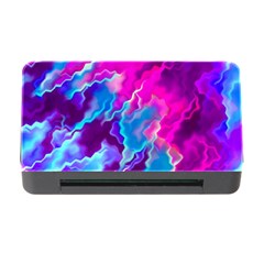 Stormy Pink Purple Teal Artwork Memory Card Reader With Cf