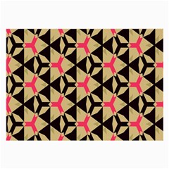 Shapes In Triangles Pattern Large Glasses Cloth (2 Sides) by LalyLauraFLM