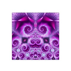 Purple Ecstasy Fractal Satin Bandana Scarf by KirstenStarFashion