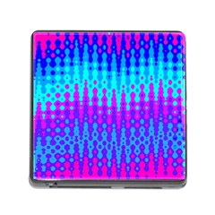 Melting Blues And Pinks Memory Card Reader (square)