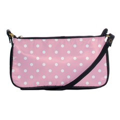 Pink Polka Dots Shoulder Clutch Bags by LokisStuffnMore