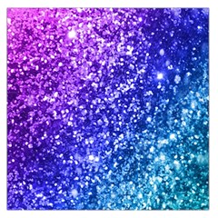 Glitter Ocean Bokeh Large Satin Scarf (square)